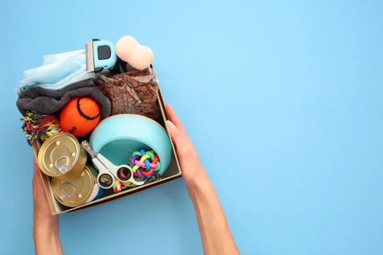 Image of a donation box with products being sold in a product fundraiser